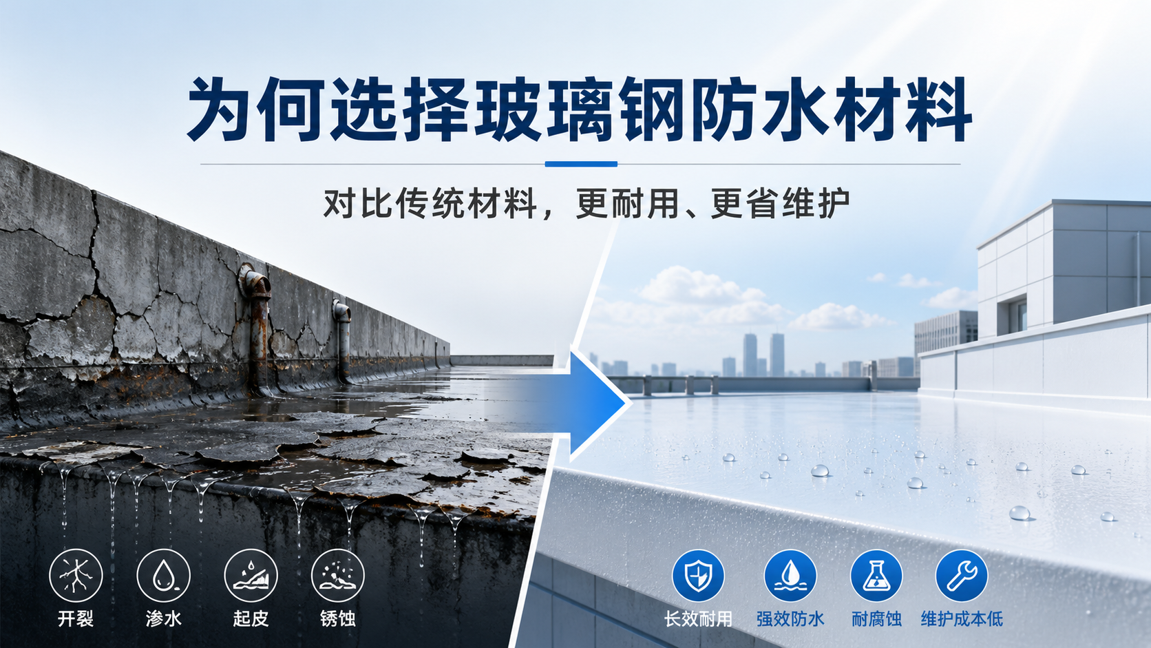 在湖南，为何选择玻璃钢防水材料而非传统材料